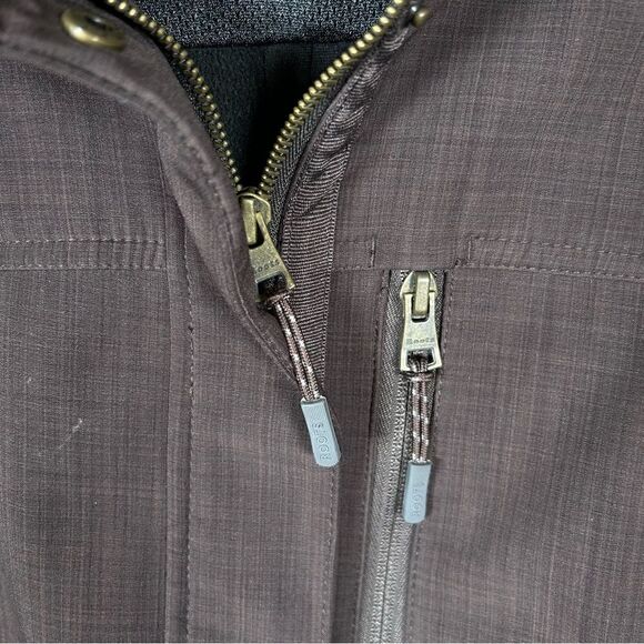 Roots WellPoint Removable Hood Fleece Lined Softshell Brown All Weather Jacket M - Picture 4 of 8